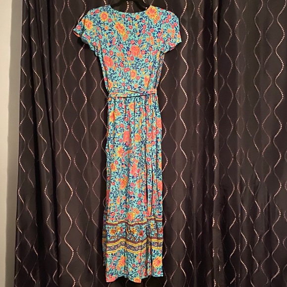 Bohemian Beach Wrap Maxi Dress - Picture 7 of 7